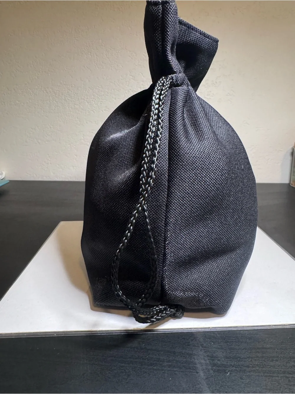 CHANEL Beauté Black Drawstring Cosmetic Pouch